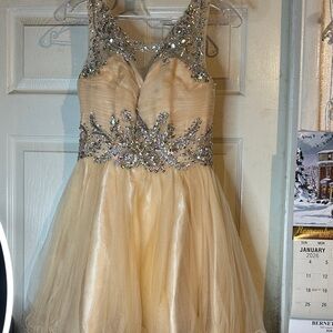 Aspeed Cream Kids Dress with Silver Embellishments